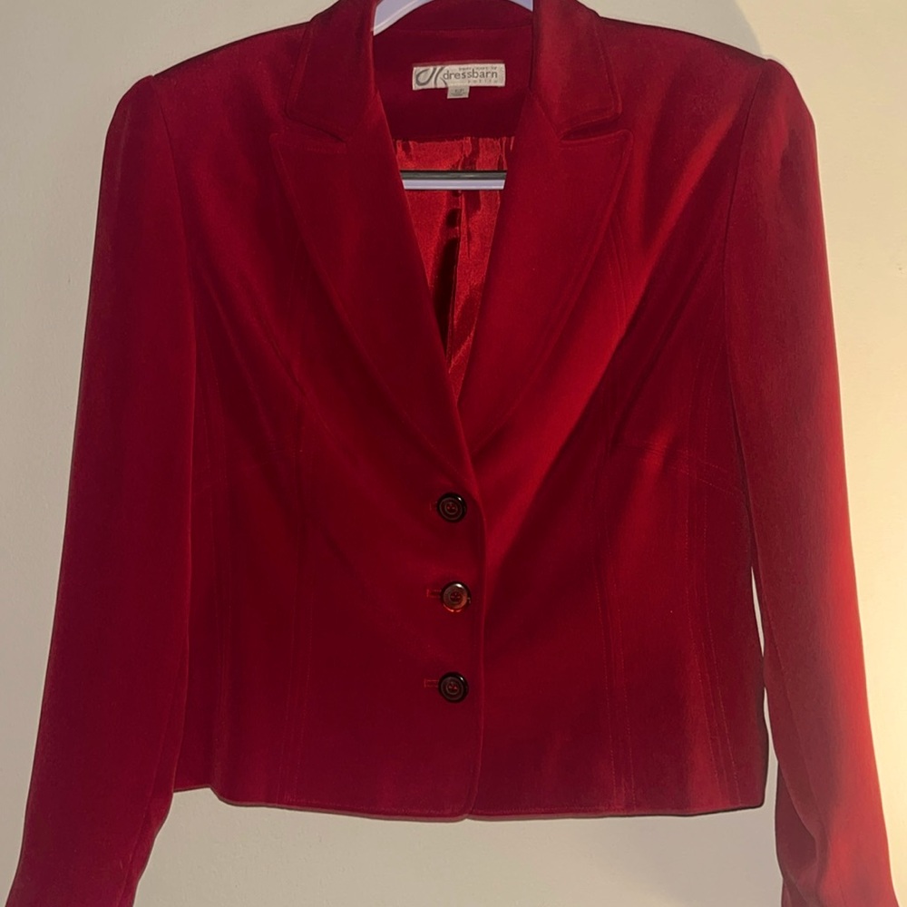 Dress barn petite blazer-EUC! $17
